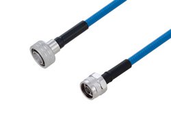Plenum Snap-On 4.3-10 Male to N Male Low PIM Cable 60 Inch Length Using SPP-250-LLPL Coax Using Times Microwave Parts