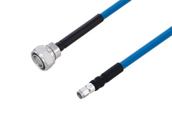 Plenum 4.3-10 Male to SMA Male Low PIM Cable 100 cm Length Using SPP-250-LLPL Coax Using Times Microwave Parts