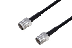Outdoor Rated 4.3-10 Female to 4.3-10 Female Low PIM Cable 100 cm Length Using SPO-250 Coax Using Times Microwave Parts