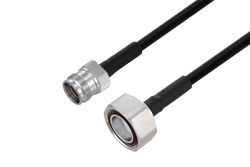 Outdoor Rated 4.3-10 Female to 7/16 DIN Male Low PIM Cable 60 Inch Length Using SPO-250 Coax Using Times Microwave Parts