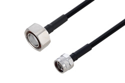 Outdoor Rated 7/16 DIN Male to N Male Low PIM Cable 12 Inch Length Using SPO-250 Coax Using Times Microwave Parts