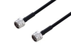 Outdoor Rated N Male to N Male Low PIM Cable 200 cm Length Using SPO-250 Coax Using Times Microwave Parts