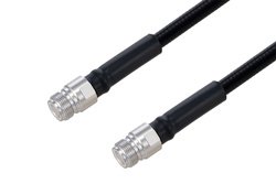 Outdoor Rated N Female to N Female Low PIM Cable 48 Inch Length Using SPO-375 Coax Using Times Microwave Parts