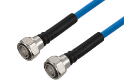 Plenum 4.3-10 Male to 4.3-10 Male Low PIM Cable 100 cm Length Using SPP-375-LLPL Coax Using Times Microwave Parts