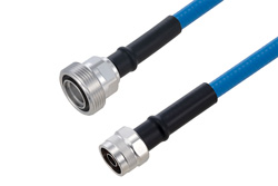 Plenum 7/16 DIN Female to N Male Low PIM Cable 150 cm Length Using SPP-375-LLPL Coax Using Times Microwave Parts