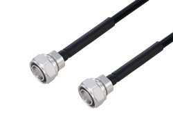 Outdoor Rated 4.3-10 Male to 4.3-10 Male Low PIM Cable Using SPO-250 Coax Using Times Microwave Parts