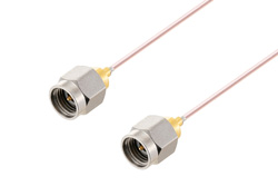 2.92mm Male to 2.92mm Male Low Loss Cable 24 Inch Length Using 047 Coax