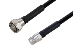 Outdoor Rated 4.3-10 Male to N Female Low PIM Cable 200 Cm Length Using SPO-375 Coax Using Times Microwave Parts