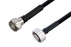 Outdoor Rated 4.3-10 Male to 7/16 DIN Male Low PIM Cable Using SPO-375 Coax Using Times Microwave Parts