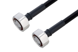 Outdoor Rated 7/16 DIN Male to 7/16 DIN Male Low PIM Cable 12 Inch Length Using SPO-375 Coax Using Times Microwave Parts