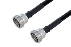 Outdoor Rated 7/16 DIN Female to 7/16 DIN Female Low PIM Cable 50 cm Length Using SPO-375 Coax Using Times Microwave Parts