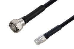 Fire Rated 4.3-10 Male to N Female Low PIM Cable 36 Inch Length Using SPF-375 Coax Using Times Microwave Parts