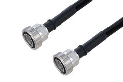 Fire Rated 7/16 DIN Female to 7/16 DIN Female Low PIM Cable Using SPF-375 Coax Using Times Microwave Parts