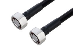 Fire Rated 7/16 DIN Male to 7/16 DIN Male Low PIM Cable Using SPF-500 Coax Using Times Microwave Parts