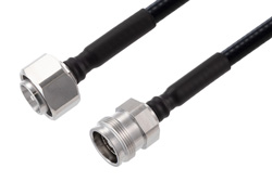 4.3-10 Male to 4.3-10 Female Low PIM Cable 150 CM Length Using 1/4 inch Superflexible Coax
