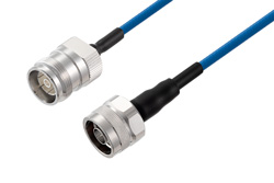 4.3-10 Female to N Male Low PIM Cable 50 CM Length Using TFT-402 Coax Using Times Microwave Components