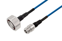 7/16 DIN Male to N Female Low PIM Cable Using TFT-5G-402 Coax Using Times Microwave Components