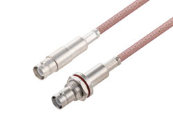 SHV Jack to SHV Jack Bulkhead Cable 48 Inch Length Using RG142 Coax