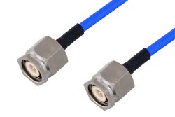 TNC Male to TNC Male Cable Using PE-141FLEX Coax , LF Solder