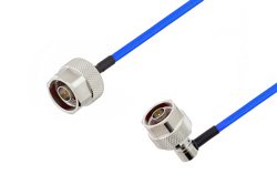 N Male to N Male Right Angle Cable Using PE-141FLEX Coax, RoHS