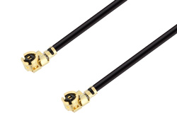  UMCX 2.5插头转UMCX 2.5插头电缆组件，使用1.13mm同轴电缆，RoHS
