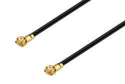 WMCX 1.6 Plug to WMCX 1.6 Plug Cable 6 Inch Length Using 0.81mm Coax, RoHS