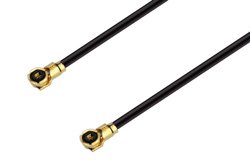  HMCX32 1.2插头转HMCX32 1.2插头电缆组件，使用0.81mm同轴电缆，RoHS