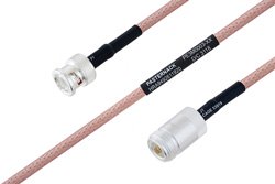 MIL-DTL-17 BNC Male to N Female Cable Using M17/60-RG142 Coax
