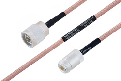 MIL-DTL-17 N Male to N Female Cable Using M17/60-RG142 Coax