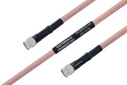 MIL-DTL-17 SMA Male to SMA Male Cable 72 Inch Length Using M17/60-RG142 Coax
