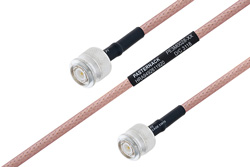 MIL-DTL-17 TNC Male to TNC Male Cable 48 Inch Length Using M17/60-RG142 Coax