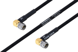 MIL-DTL-17 SMA Male Right Angle to SMA Male Right Angle Cable 72 Inch Length Using M17/84-RG223 Coax
