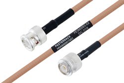 MIL-DTL-17 BNC Male to TNC Male Cable 72 Inch Length Using M17/128-RG400 Coax