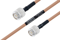 MIL-DTL-17 TNC Male to TNC Male Cable 48 Inch Length Using M17/128-RG400 Coax