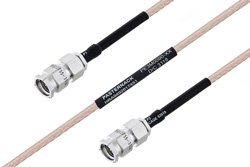 MIL-DTL-17 SMA Male to SMA Male Cable 6 Inch Length Using M17/113-RG316 Coax