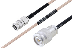 MIL-DTL-17 SMA Male to TNC Male Cable 16 Inch Length Using M17/113-RG316 Coax