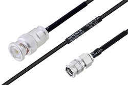 MIL-DTL-17 BNC Male to SMA Male Cable Using M17/119-RG174 Coax