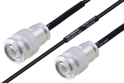 MIL-DTL-17 TNC Male to TNC Male Cable 6 Inch Length Using M17/119-RG174 Coax
