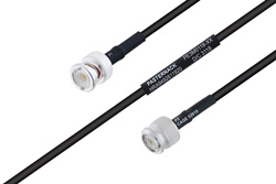 MIL-DTL-17 BNC Male to TNC Male Cable Using M17/183-00001 Coax