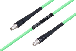 Temperature Conditioned SMA Male to SMA Male Low Loss Cable 18 Inch Length Using PE-P300LL Coax