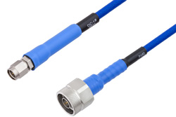 PE-TC195 Series Phase Stable Test Cable SMA Male to N Male to 18 GHz 48 Inch Length ,RoHS