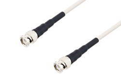 BNC Male to BNC Male Low Frequency Low Loss Cable 72 Inch Length Using PE-SF200LL Coax, RoHS
