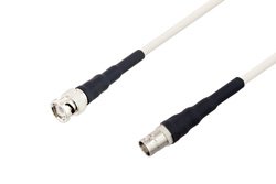 BNC Male to BNC Female Low Frequency Low Loss Cable 36 Inch Length Using PE-SF200LL Coax, RoHS