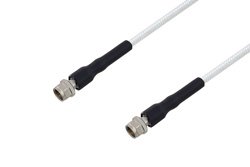 75 Ohm F Male to 75 Ohm F Male Low Frequency Cable 100 cm Length Using 75 Ohm PE-SF200LL75 Coax, RoHS