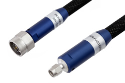 VNA Ruggedized Test Cable N Male to SMA Male 18GHz 24 Inch Length, RoHS