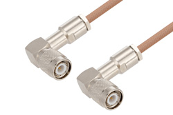 TNC Male Right Angle to TNC Male Right Angle Cable 200 CM Length Using RG400 Coax