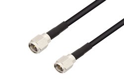 SMA Male to SMA Male Cable 24 Inch Length Using RG174 Coax