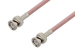 BNC Male to BNC Male Cable 12 Inch Length Using RG303 Coax