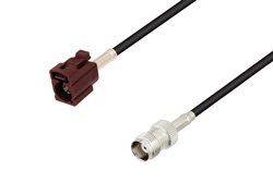 Bordeaux FAKRA Jack to TNC Female Cable Using LMR-100 Coax