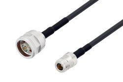 N Male to N Female Low Loss Cable 100 CM Length Using LMR-240 Coax